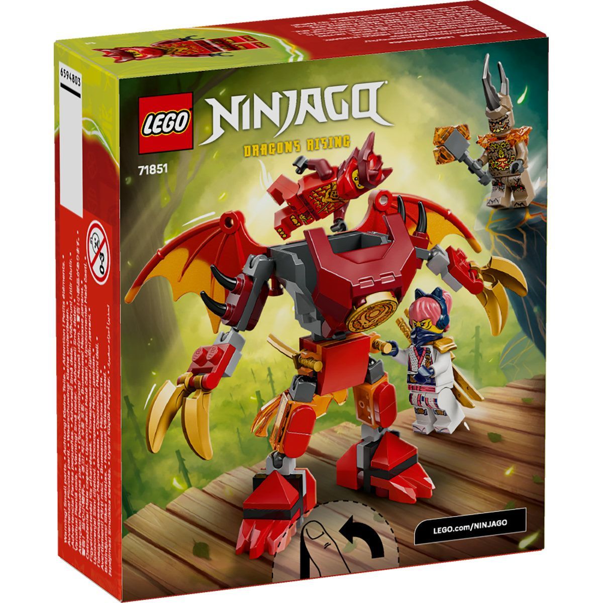 LEGO NINJAGO PACHET DE LUPTA CU ROBOTUL DRAGON AL LUI KAI 71851