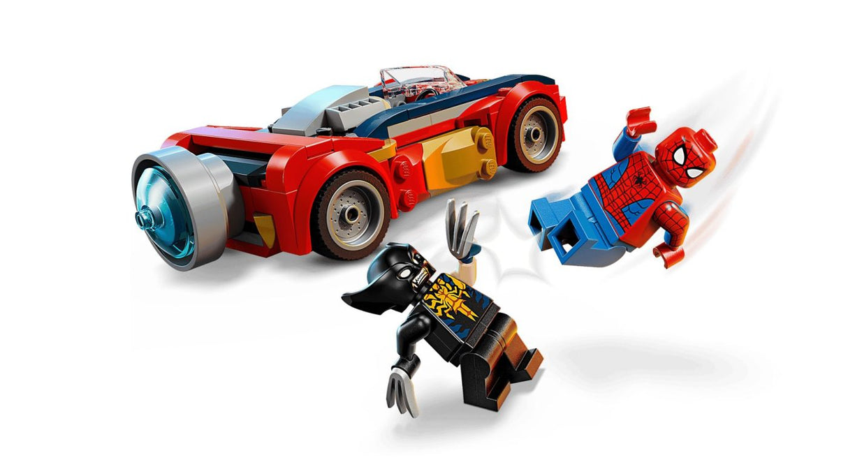 LEGO MARVEL OMUL PAIANJEN IN MASINA VS WOLVERINE VENOMIZAT 76336