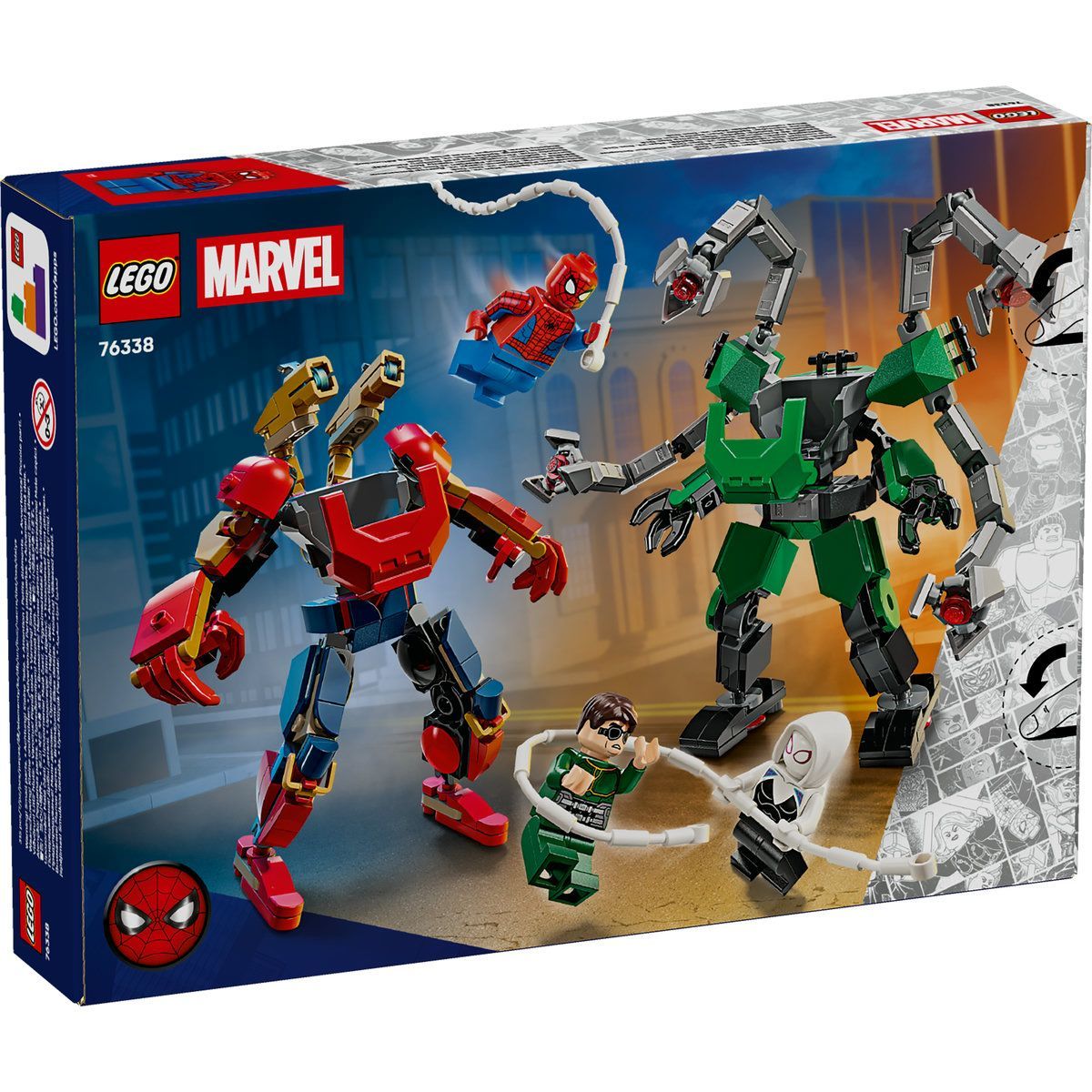 LEGO MARVEL BATALIA ROBOTILOR OMUL PAIANJEN VS DOC OCK 76338
