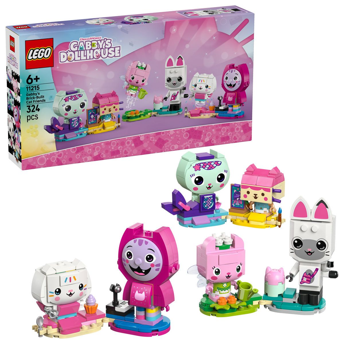 LEGO GABBYS DOLLHOUSE PRIETENELE PISICUTE DIN CARAMIZI ALE LUI GABBY 11215