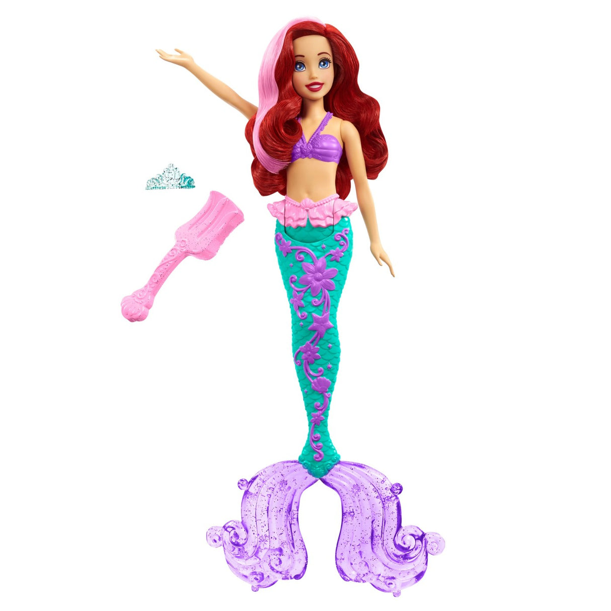 DISNEY PRINCESS PAPUSA ARIEL CU CULORI SCHIMBATOARE