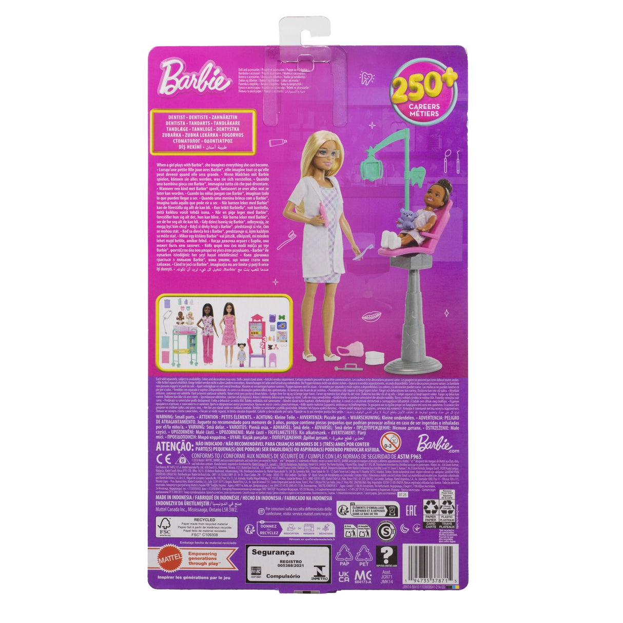 BARBIE SET DE JOACA PAPUSA BARBIE BLONDA FACE CARIERA DENTIST