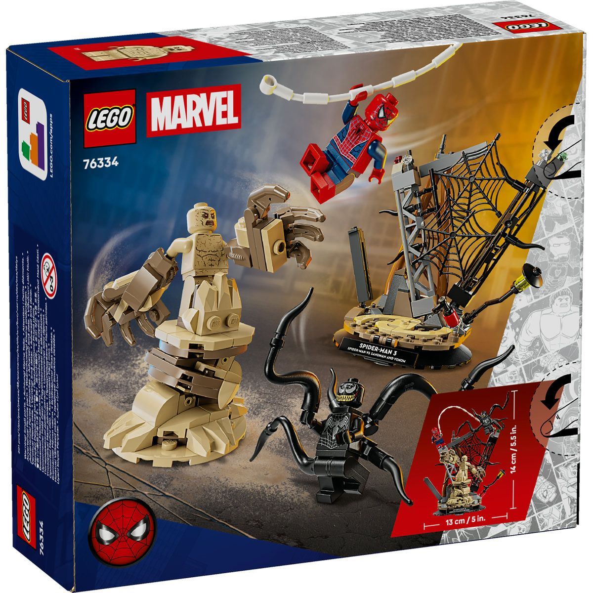LEGO MARVEL BATALIE MEMORABILA OMUL PAIANJEN VS SANDMAN 76334