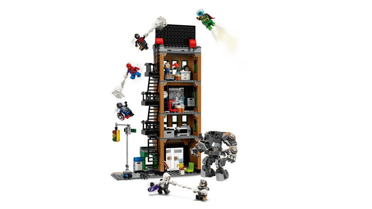 LEGO MARVEL OMUL PAIANJEN VS MYSTERIO DAILY BUGLE 76342