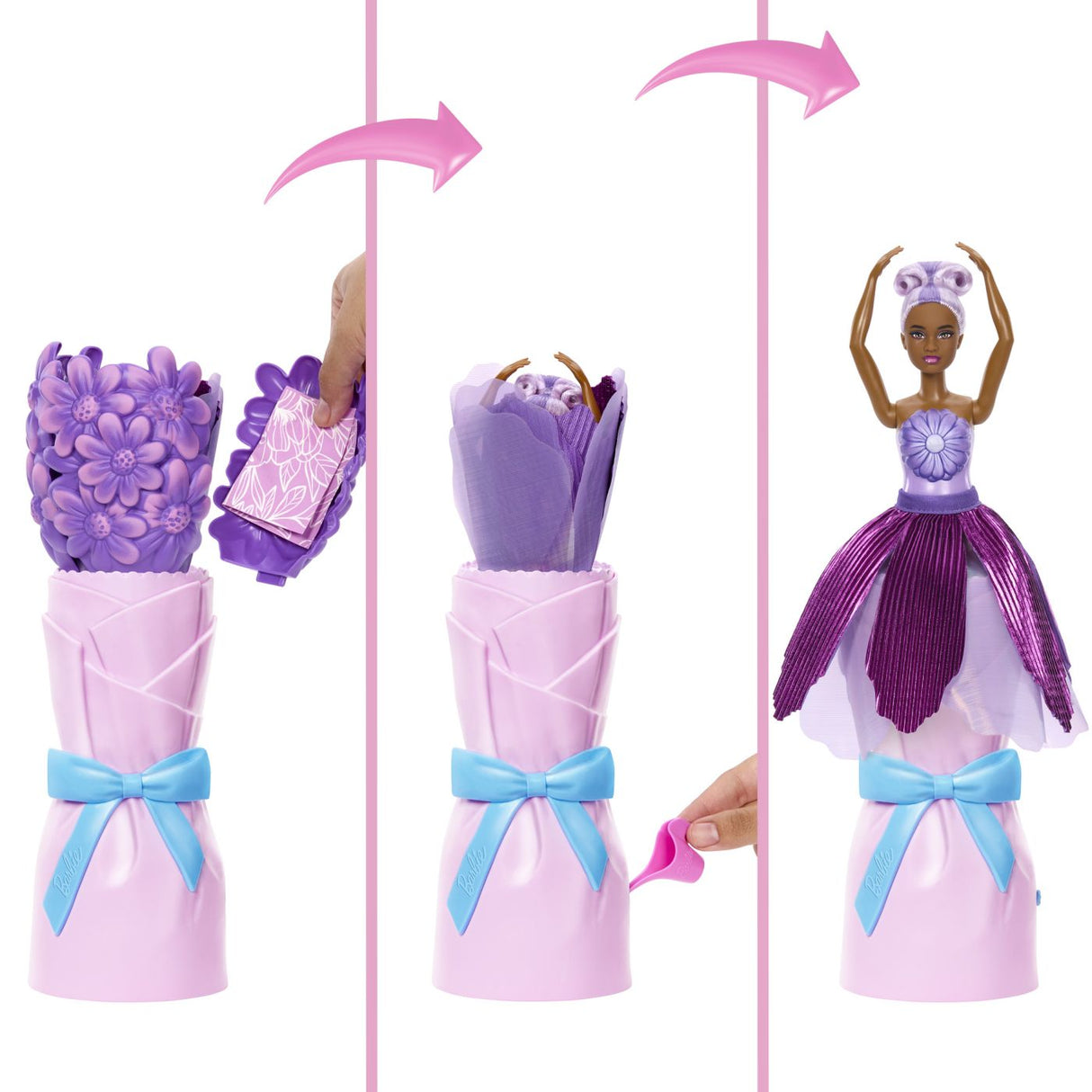 BARBIE PETAL POP SET PAPUSA BARBIE MARGARETA MOV SI ACCESORII
