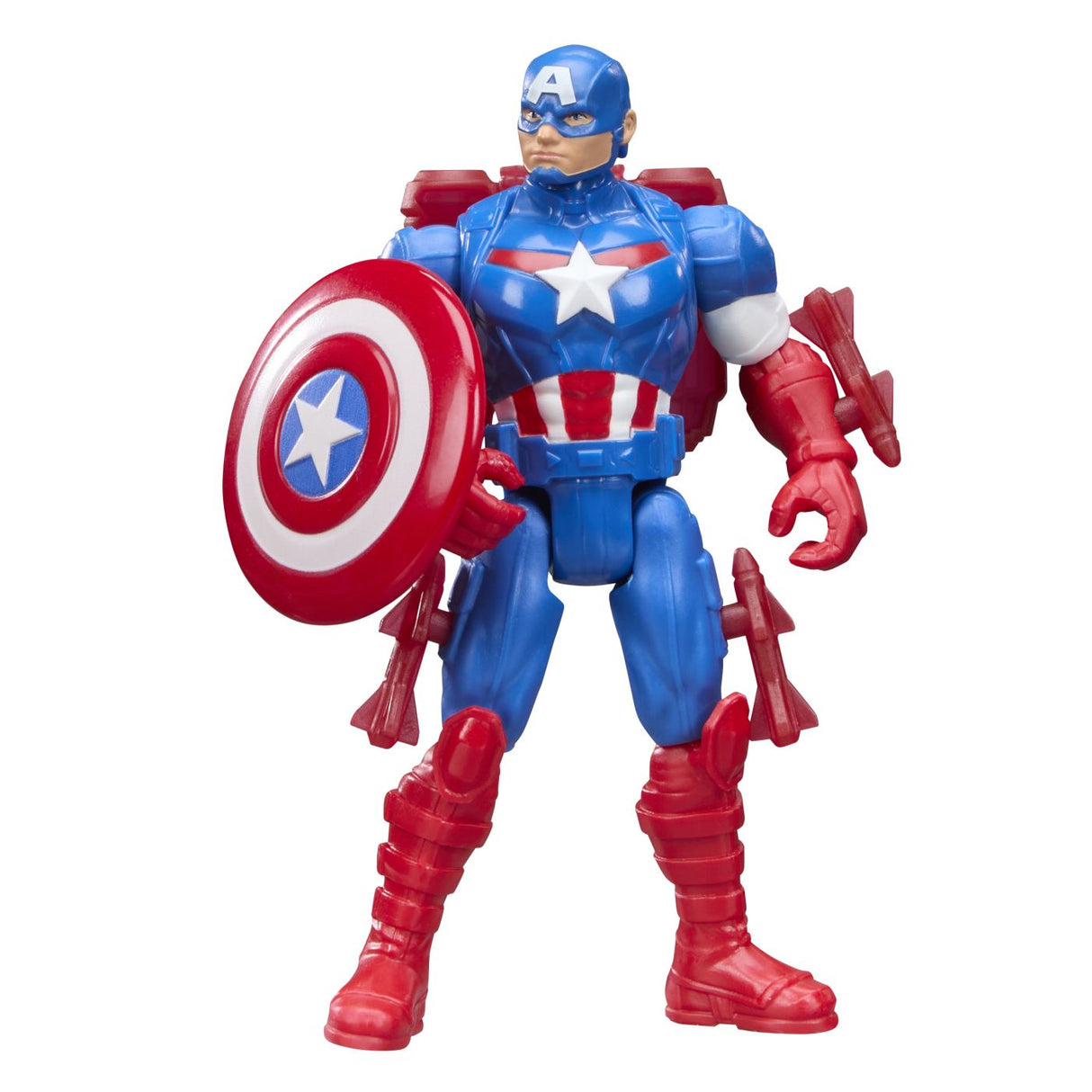 MARVEL AVENGERS ACTION VERS SET FIGURINA CAPTAIN AMERICA SI ACCESORII 11.4CM