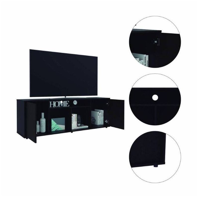 Măsuță TV Bozeman - Boahaus - pentru televizoare de până la 60" - design modern și elegant