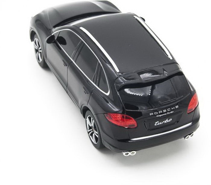 MASINA CU TELECOMANDA PORSCHE CAYENNE TURBO NEGRU CU SCARA 1 LA 24