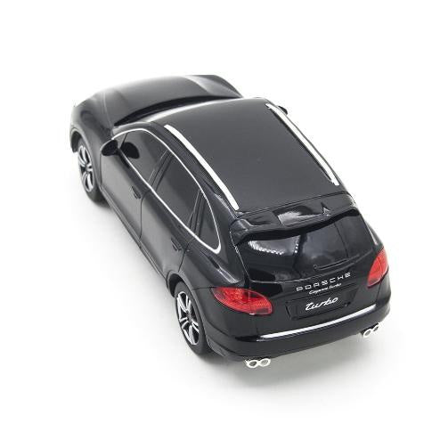 MASINA CU TELECOMANDA PORSCHE CAYENNE TURBO NEGRU CU SCARA 1 LA 24