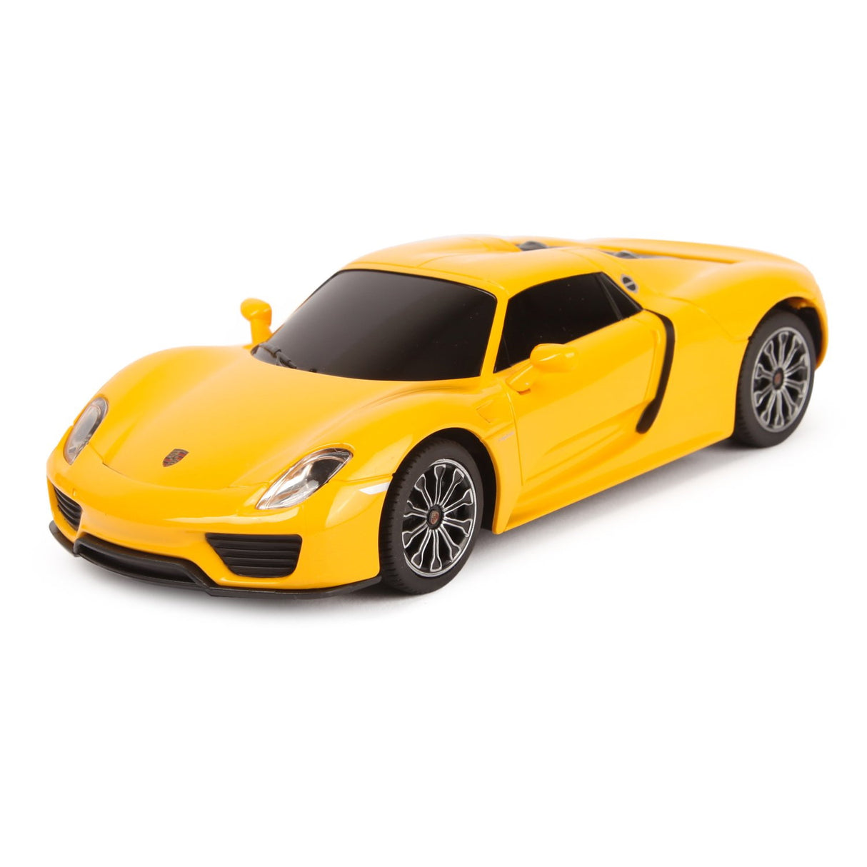 MASINA CU TELECOMANDA PORSCHE 918 SPYDER GALBEN CU SCARA 1 LA 24