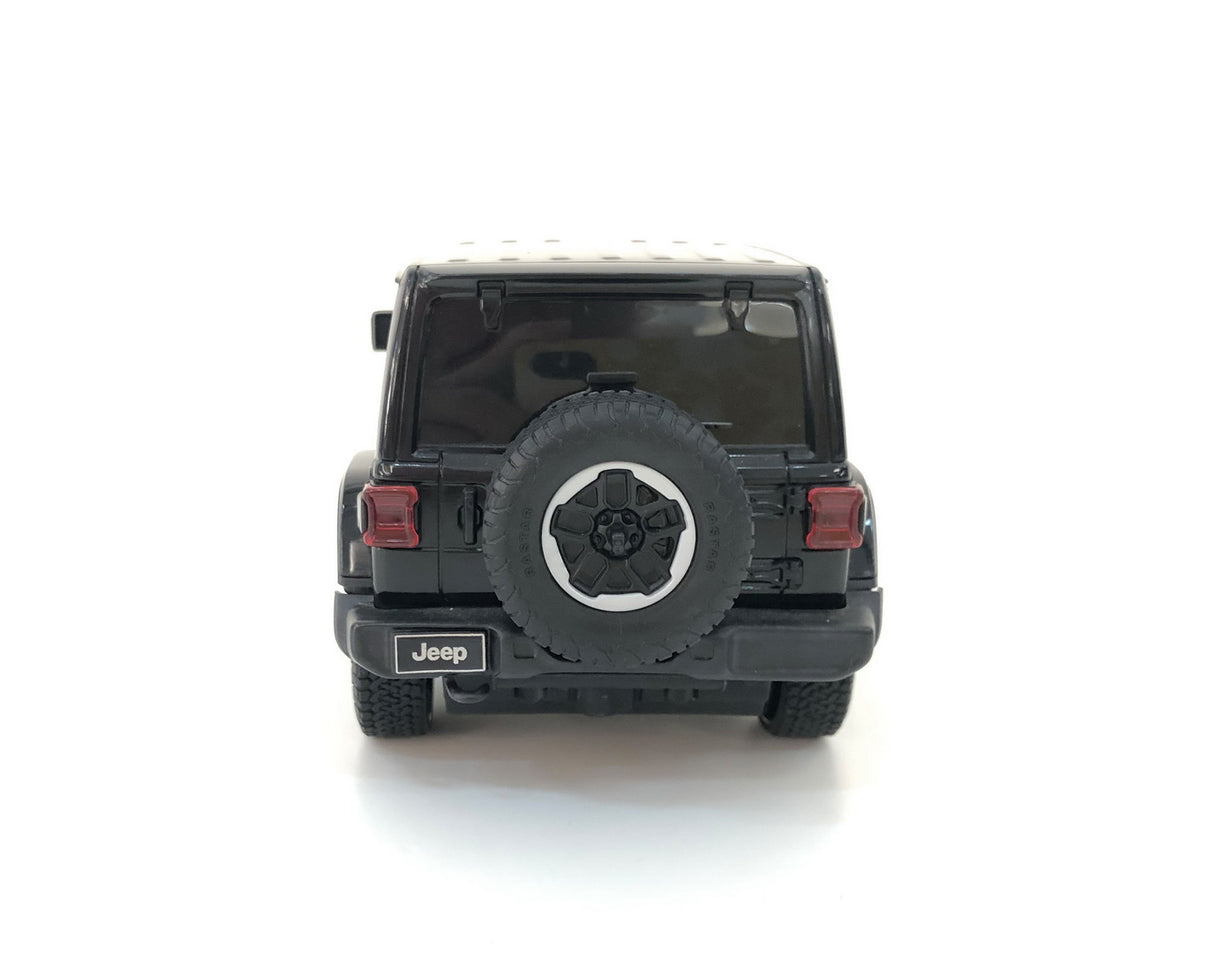 MASINA CU TELECOMANDA JEEP WRANGLER JL NEGRU SCARA 1 LA 24