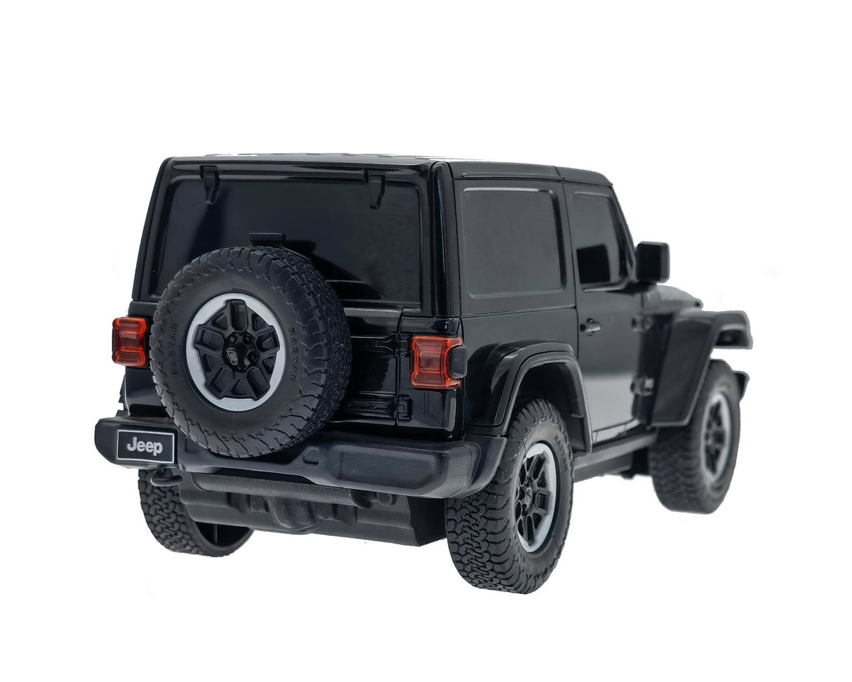 MASINA CU TELECOMANDA JEEP WRANGLER JL NEGRU SCARA 1 LA 24