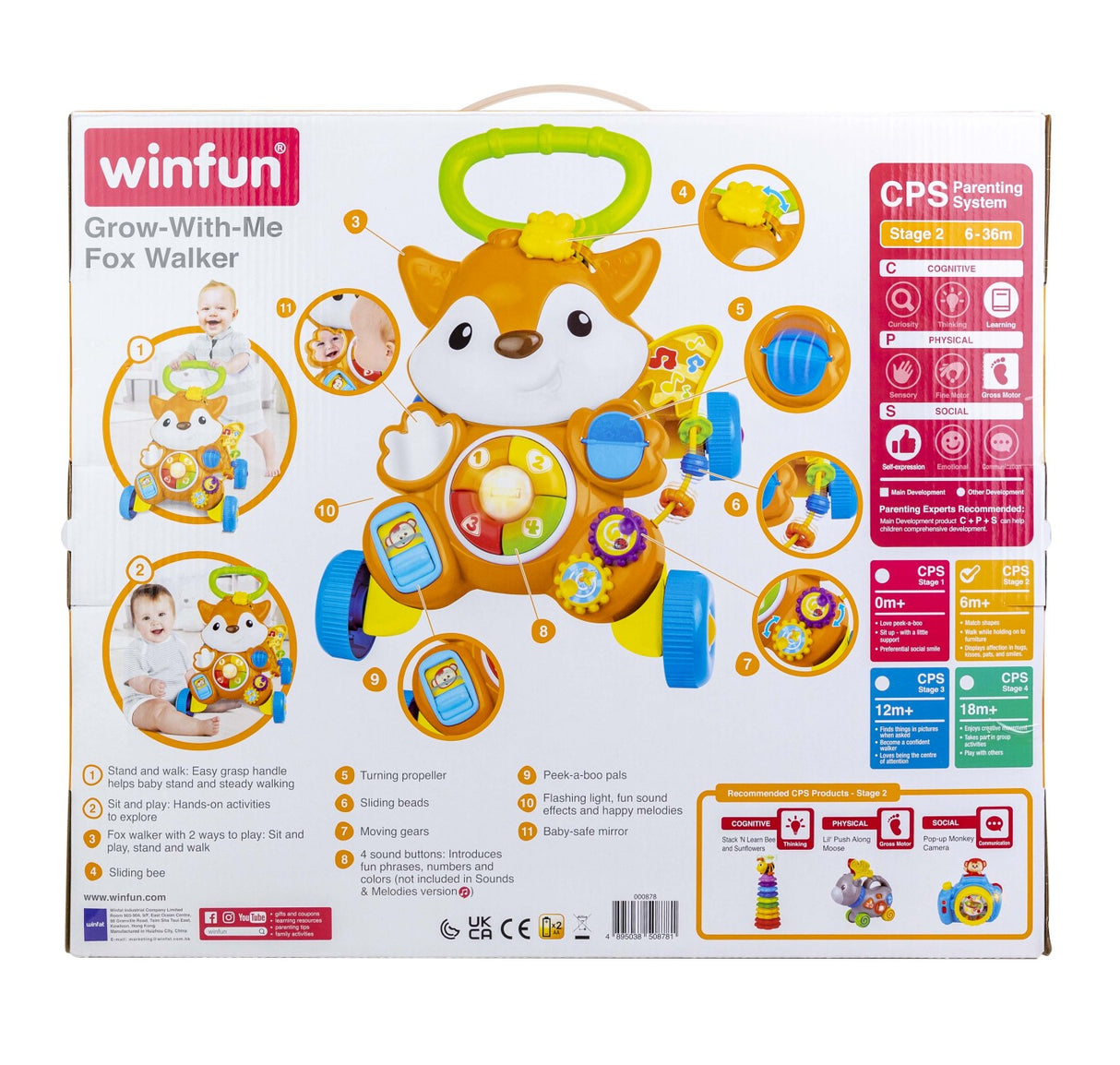 WINFUN ANTEMERGATOR VULPE CU LUMINI SI SUNETE