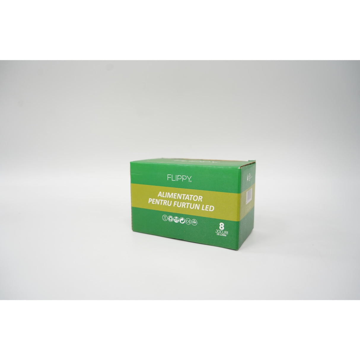 Alimentator furtun luminos, rezista pana la 50 m, Vivimall, 8 jocuri de lumini, fir negru - vivimall.ro