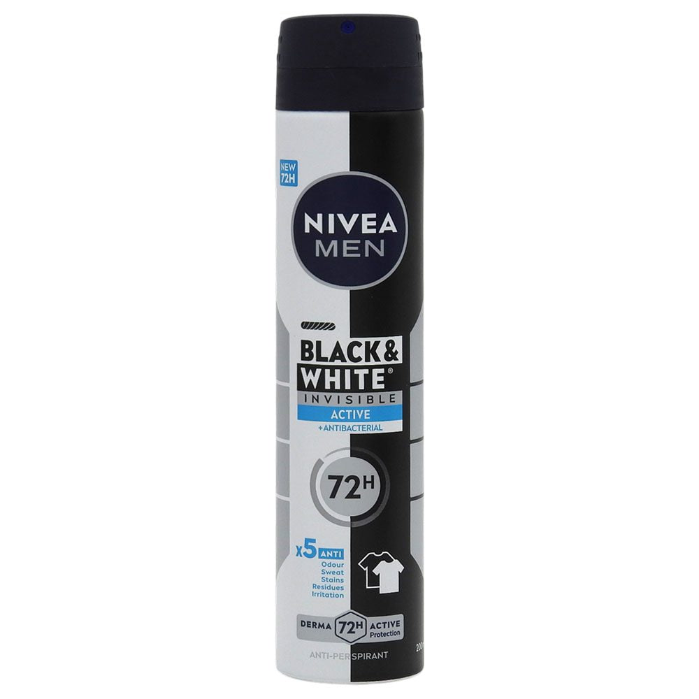 Izzadásgátló dezodor, Nivea, 200 ml Férfi Invisible Bw Active