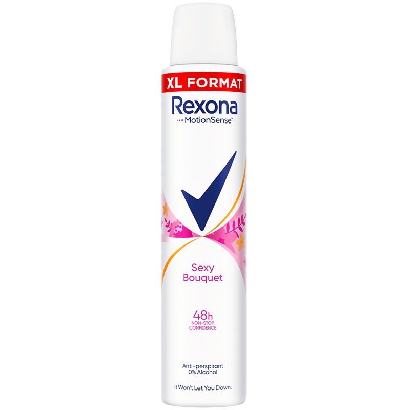 Izzadásgátló dezodor, Rexona, 200 ml Sexy Bouquet