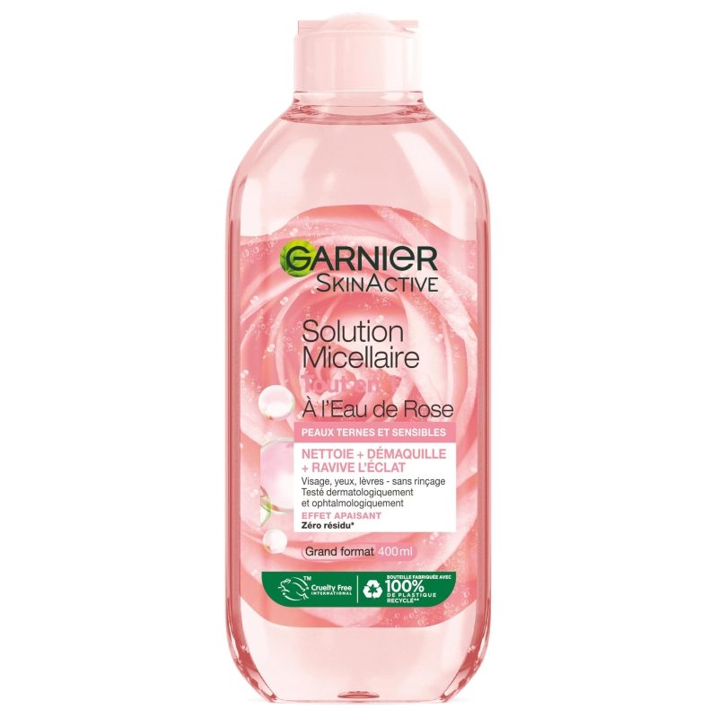 Micellás víz, Garnier, 400 ml, rózsa