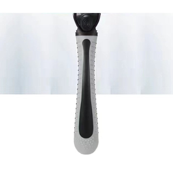 Aparat de Ras Manual, Vivimall, din Otel Inoxidabil, Suport Lama + 4 Capete de Schimb Incluse, Cutie pentru Lame, Negru - vivimall.ro