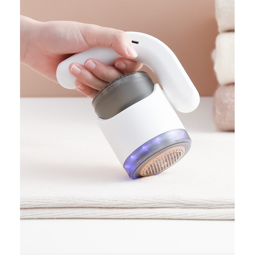 Aparat Pentru Curățat Scame, Păr Și Praf, Cu LED, Pentru Diferite Tipuri De Material, Cu Lame Din Oțel Inoxidabil, Compartiment De Depozitare, Mâner Reglabil, 11 x 10,5 x 8,7 cm - vivimall.ro