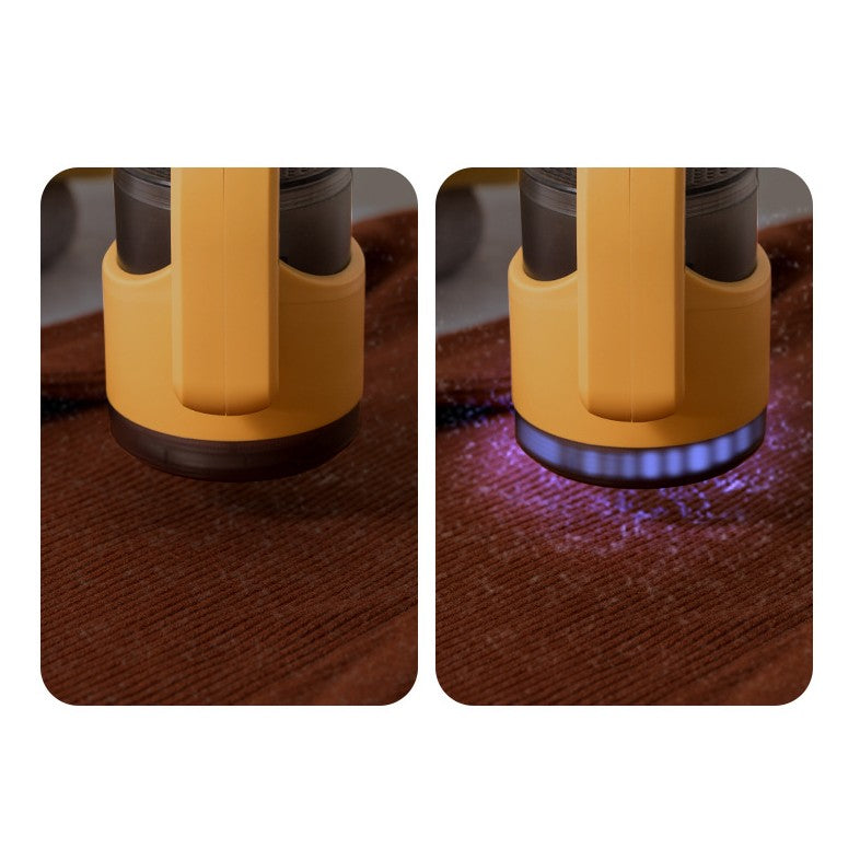 Aparat Pentru Curățat Scame, Păr Și Praf, Cu LED, Pentru Diferite Tipuri De Material, Cu Lame Din Oțel Inoxidabil, Compartiment De Depozitare, Mâner Reglabil, 11 x 10,5 x 8,7 cm - vivimall.ro