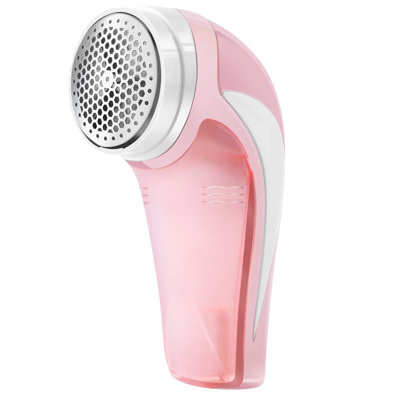 Aparat Pentru Curatat Scame, Par Si Praf, Vivimall, Pentru Diferite Tipuri De Material, Cu Lame Din Otel Inoxidabil, Incarcare Prin USB Type-C, Cu Perie De Curatare si Cablu USB Incluse, 13.5x9 cm, Roz - vivimall.ro
