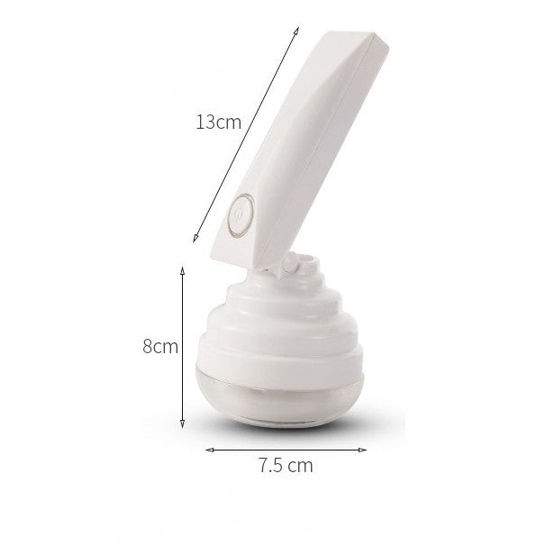 Aparat Pentru Curatat Scame, Par Si Praf, Vivimall, Trimmer pentru Diferite Tipuri De Material, Cu Lame Din Otel Inoxidabil, Maner Flexibil, Incarcare Prin USB, 13x8 cm, Alb - vivimall.ro