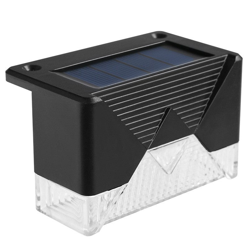 Aplica solara LED Vivimall, ABS/Policarbonat, rezistenta la apa IP65, pentru trepte, borduri, terasa, 1.2V, 600mah, 7.9 x 5 cm, lumina alb rece, negru - vivimall.ro