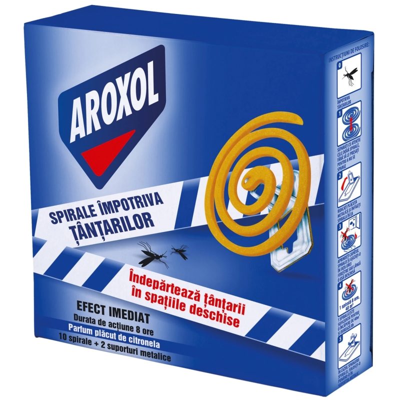 Aroxol Szúnyogriasztó Spirál 10 db