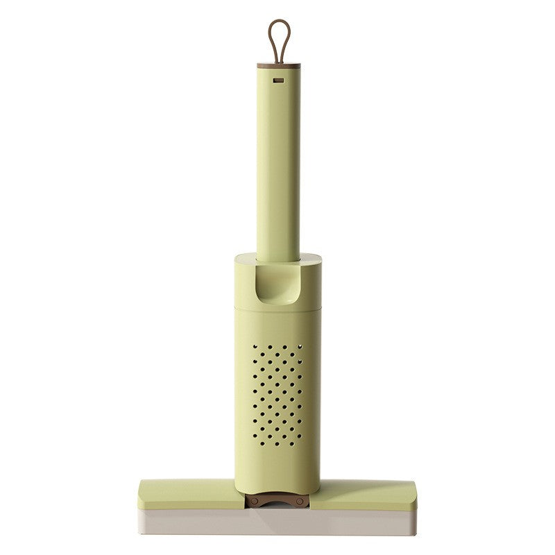 Mini Mop, Vivimall, Pentru Uz Casnic, Sistem Autostoarcere, Portabil, Mop cu Burete, Rotire 180°,15 x 27.5 cm, Verde - vivimall.ro