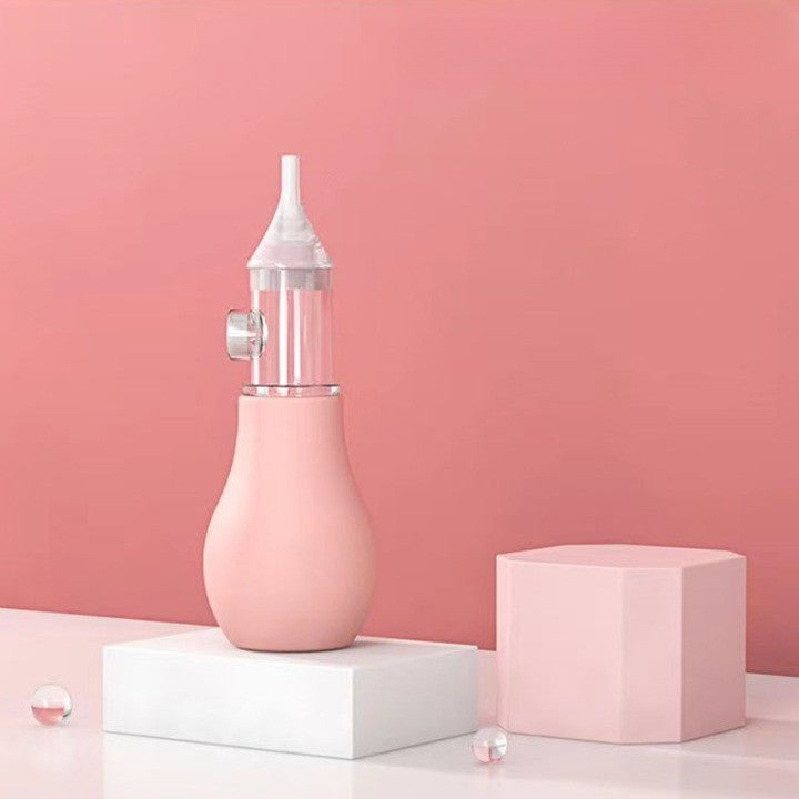 Set Aspirator Nazal pentru Copii, Vivimall, Manual, Anti-Reflux, cu Pompita, Usor de Curatat, Varf din Silicon, 11.2x4cm, Roz - vivimall.ro