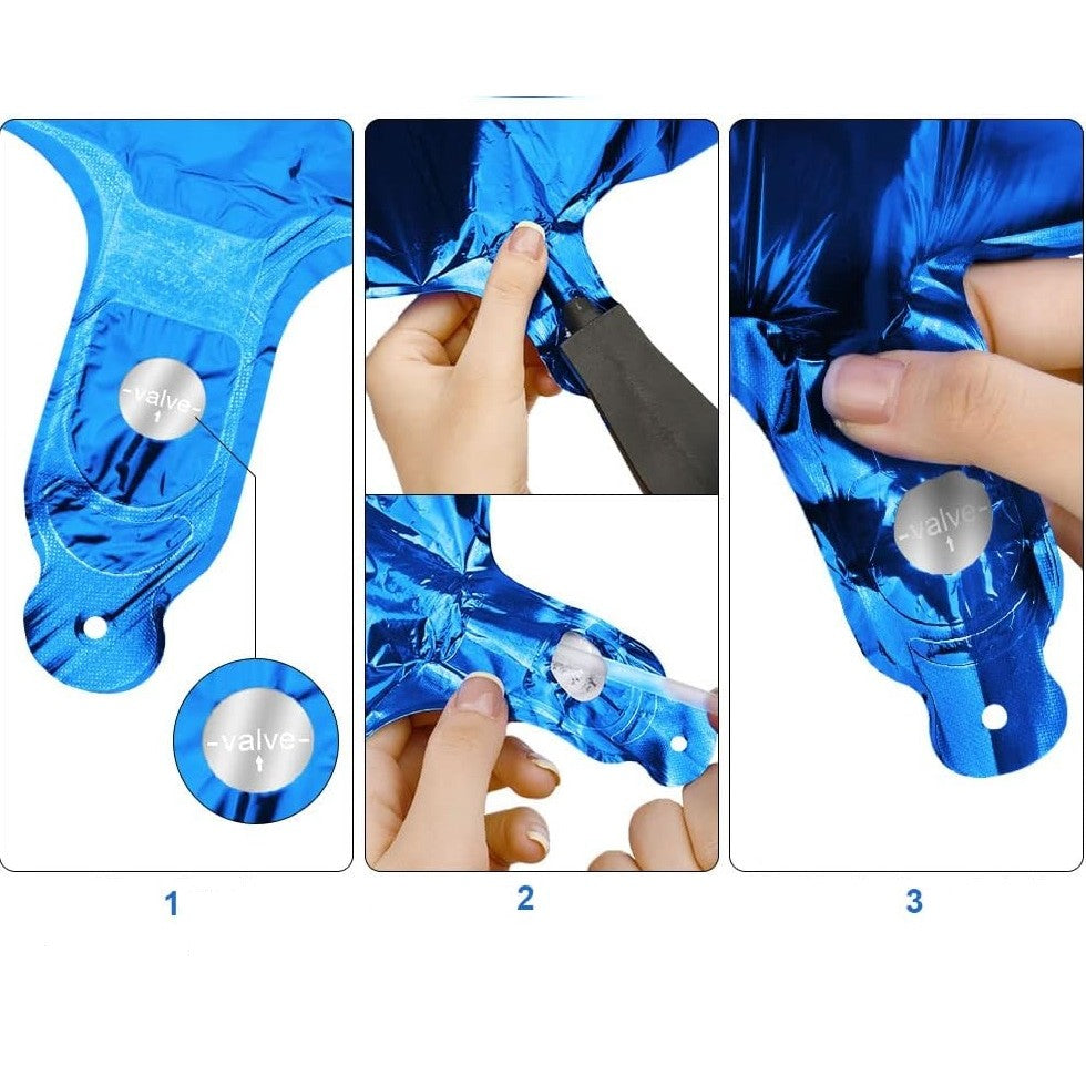 Balon din Folie Vivimall, Cifra 7, 81 cm, Pentru Aer sau Heliu, Bulk, Albastru - vivimall.ro