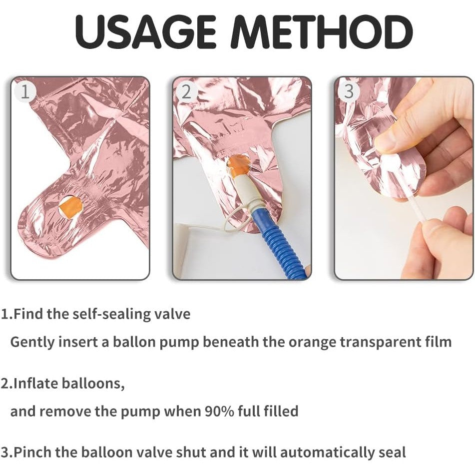 Balon din Folie Metalizata Vivimall, Figurina Cifra, Tema Aniversare 100 cm, Ambalaj Individual, Pai inclus, Umflare cu Aer sau Heliu, Coral, Rose, Cifra 2 - vivimall.ro