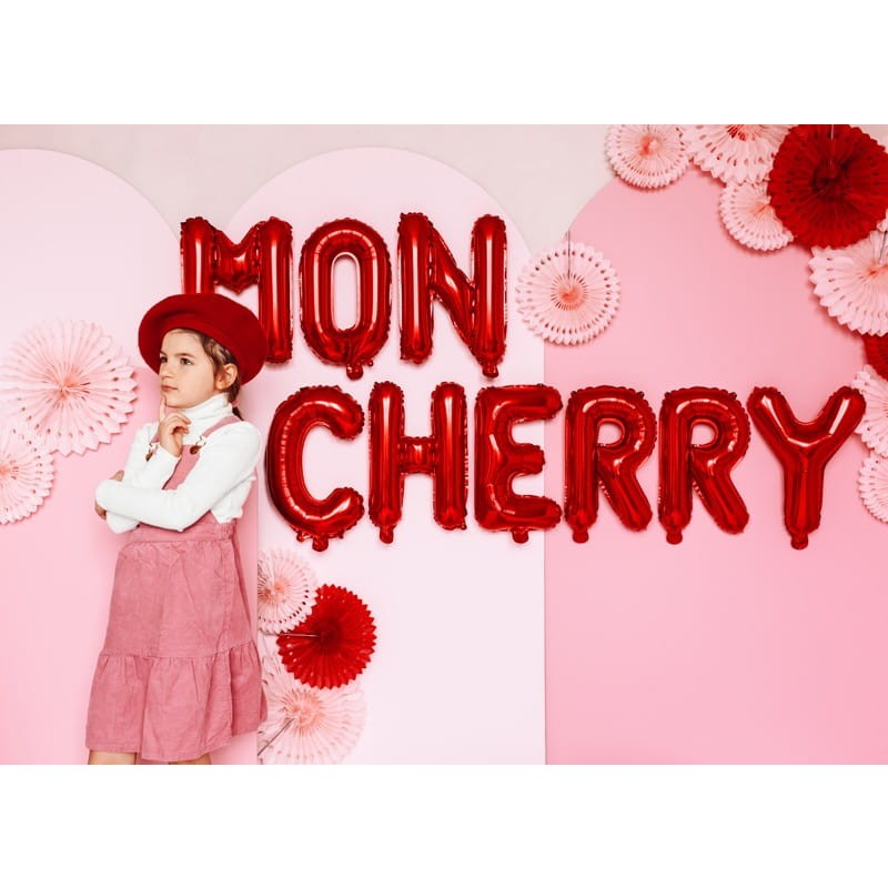 Balon Folie Metalizata Litera H, Vivimall, 40 cm, Umflati cu Heliu sau Aer, Ambalaj Individual, Pai inclus, Rosu - vivimall.ro