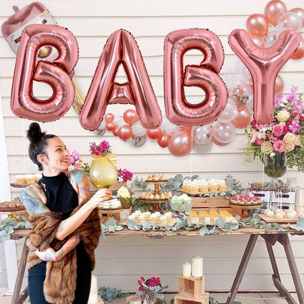 Balon Folie Metalizata Litera Y, Vivimall, 100 cm, Umflati cu Heliu sau Aer, Ambalaj Individual, Pai inclus, Rose Gold - vivimall.ro