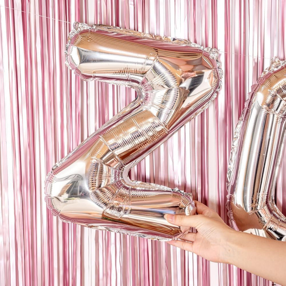 Balon Folie Metalizata Litera Z, Vivimall, 80 cm, Umflati cu Heliu sau Aer, Ambalaj Individual, Pai inclus, Argintiu - vivimall.ro