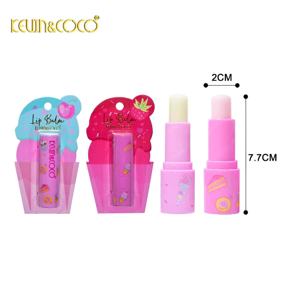 Balsam De Buze, Kevin&Coco, Cookies, Hidratare, Catifelare, Cremos, 13.5X7.5X2 Cm, Albastru - vivimall.ro