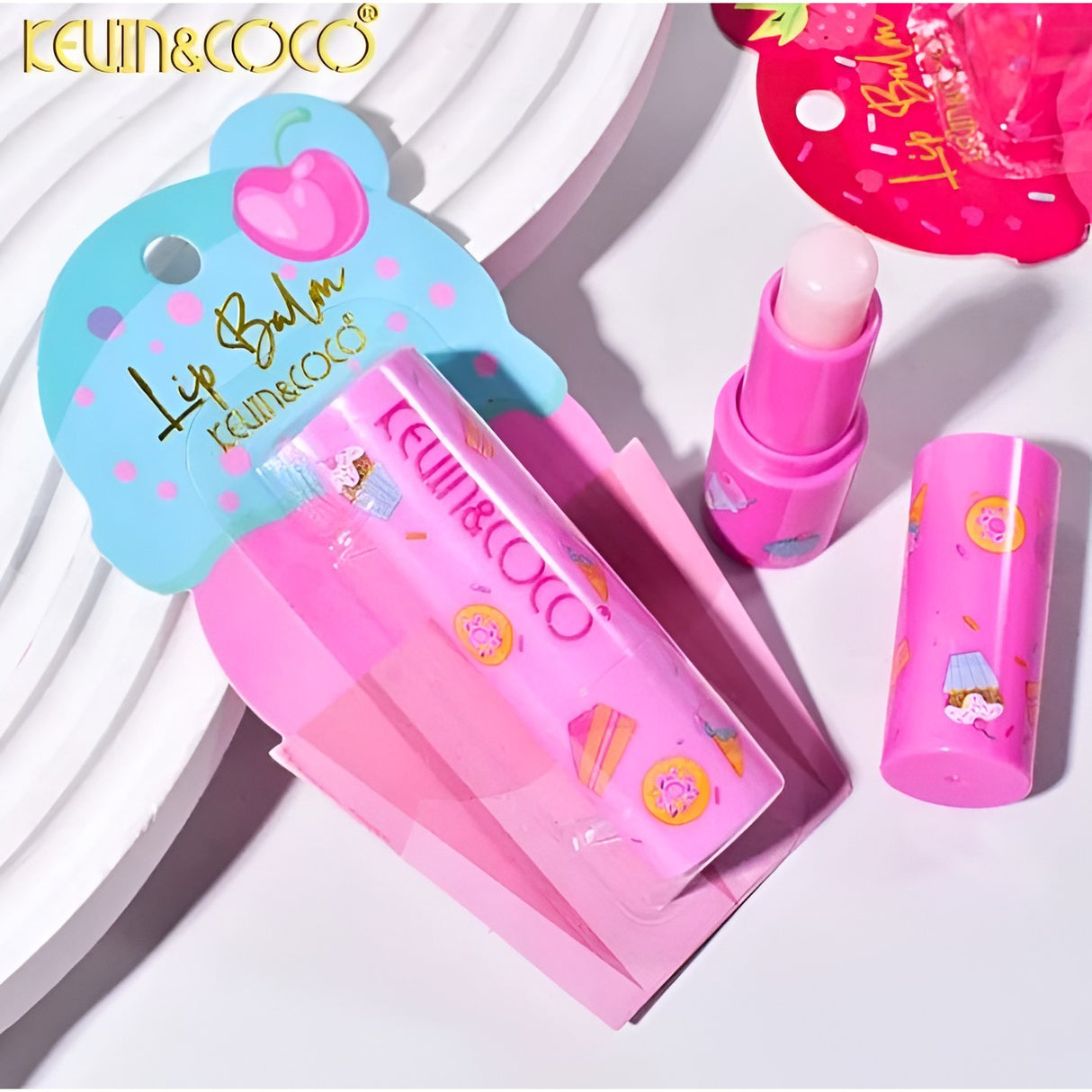 Balsam De Buze, Kevin&Coco, Cookies, Hidratare, Catifelare, Cremos, 13.5X7.5X2 Cm, Albastru - vivimall.ro