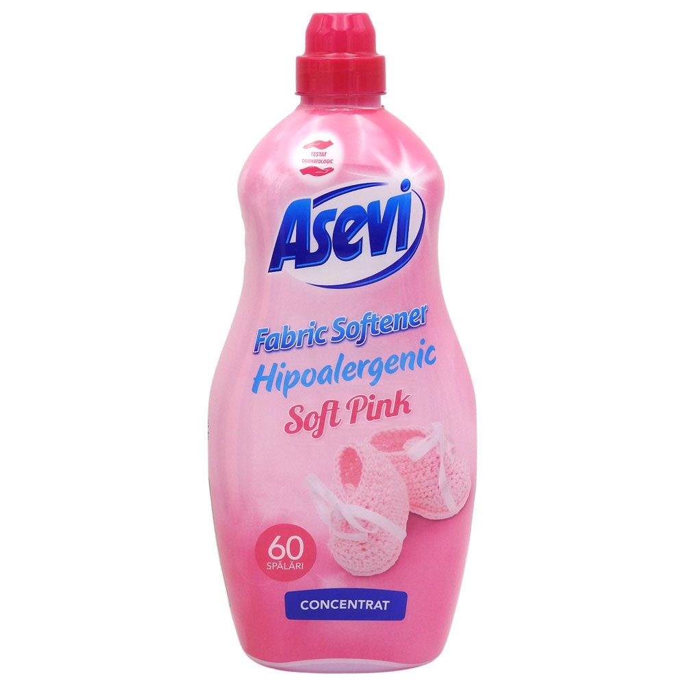 Öblítőkoncentrátum, Asevi, 1,5 L, Talco Rosa, 60 mosás