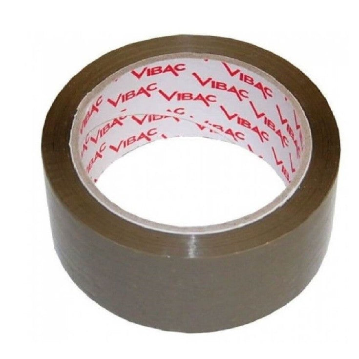 Banda Adeziva Solvent, Vibac, 48mmx60m , Maro , 36 role/cutie - vivimall.ro