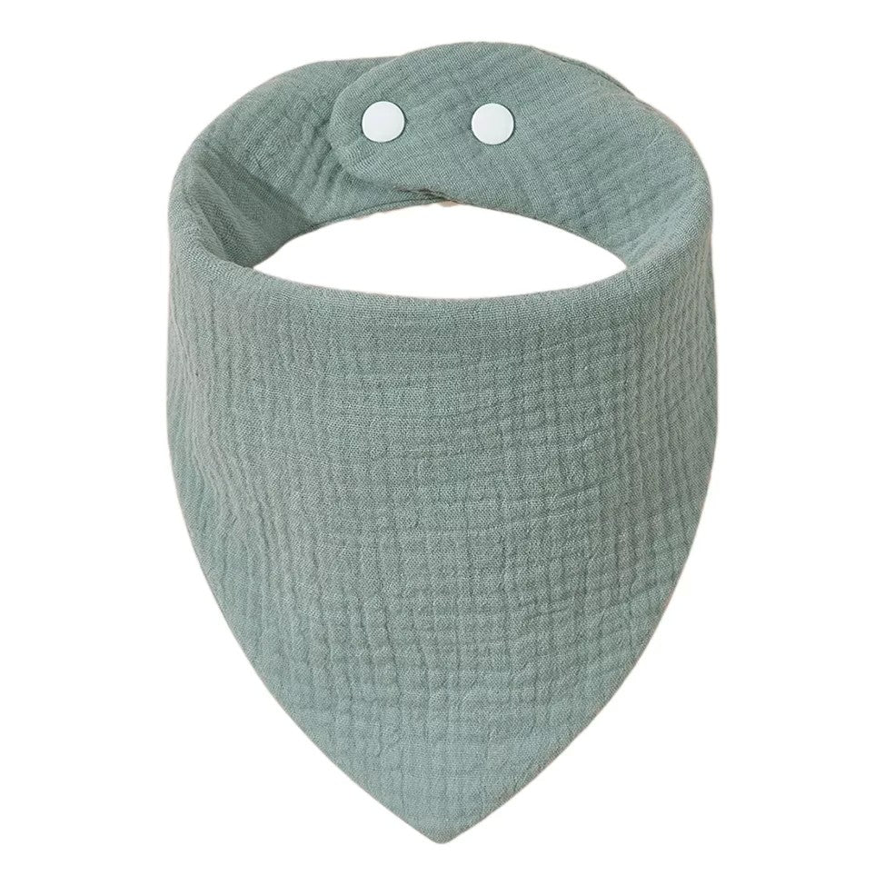 Baveta Triunghiulara, Vivimall, din Bumbac, pentru Copii 0-12 Luni, 33x32 cm, Rezistenta la Apa, Albastru - vivimall.ro