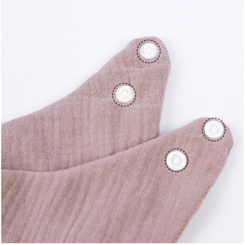 Baveta Triunghiulara, Vivimall, din Bumbac, pentru Copii 0-12 Luni, 33x32 cm, Rezistenta la Apa, Crem - vivimall.ro