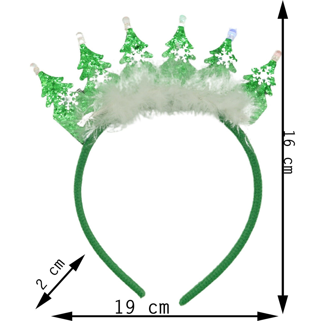 Bentita/cerc de Craciun, culoare verde, marime standard, Vivimall - vivimall.ro