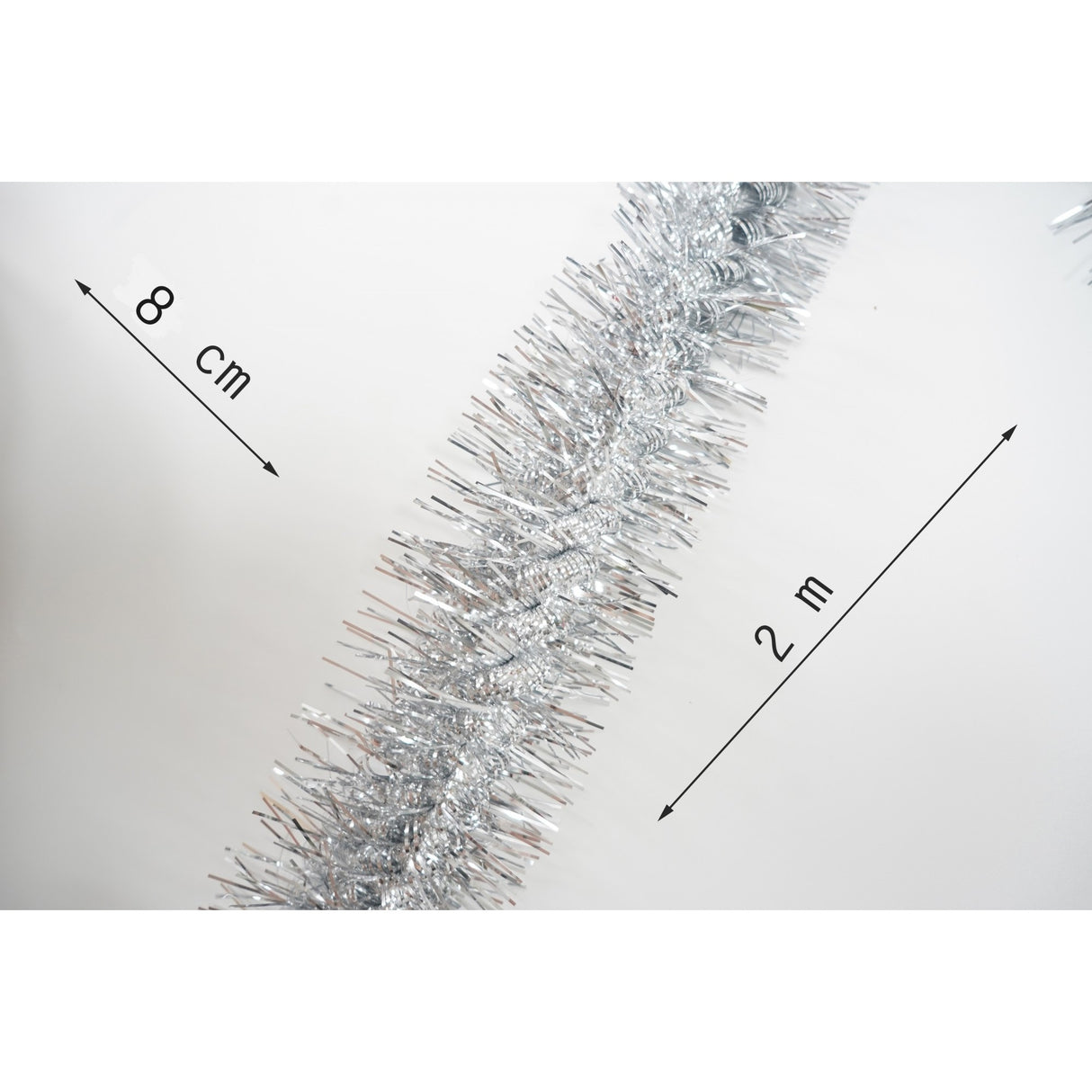 Beteala Craciun, Flippy, argintiu, marimea: 2 m x 8 cm material:folie PVC, interior/exterior - vivimall.ro