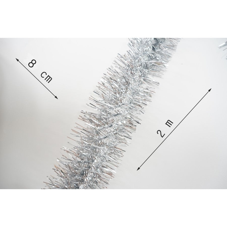 Beteala Craciun, Flippy, argintiu, marimea: 2 m x 8 cm material:folie PVC, interior/exterior - vivimall.ro