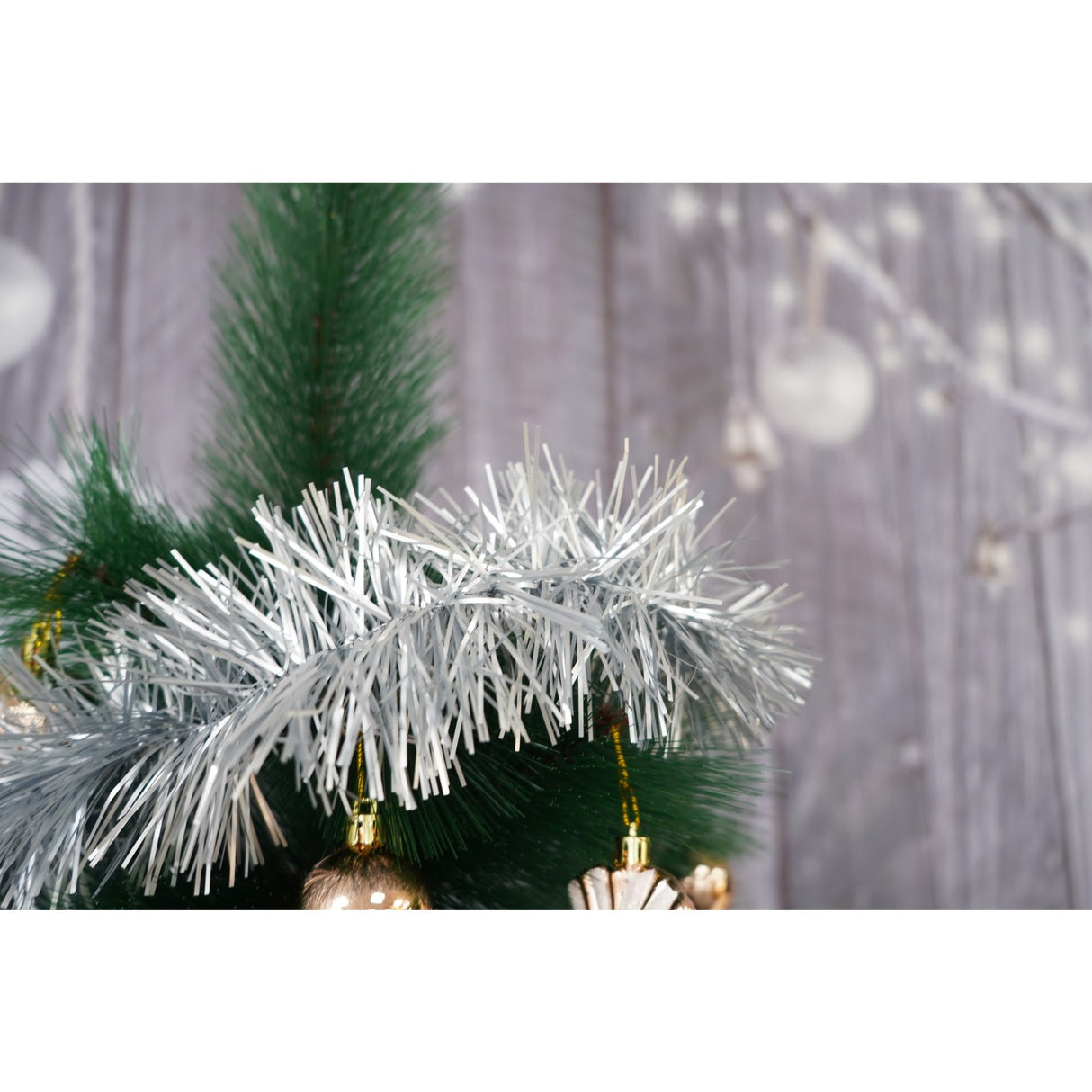 Beteala Craciun, Flippy, argintiu, marimea: 2 m x 9 cm material:folie PVC, interior/exterior - vivimall.ro