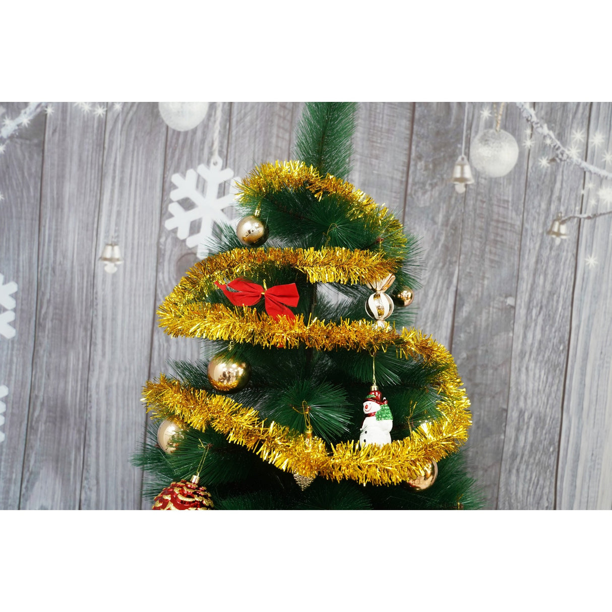 Beteala Craciun, Flippy, auriu, marimea: 2 m x 5 cm material:folie PVC, interior/exterior - vivimall.ro