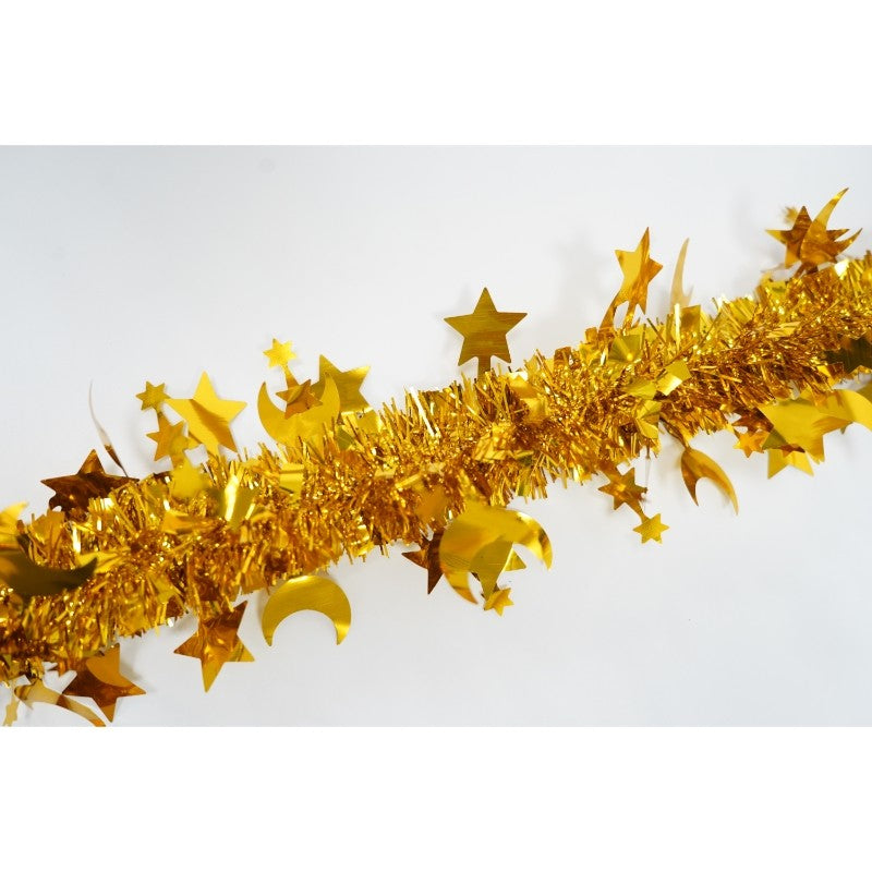 Beteala Craciun, Flippy, auriu, marimea: 2 m x 9 cm x 5 cm material:folie PVC, interior/exterior - vivimall.ro