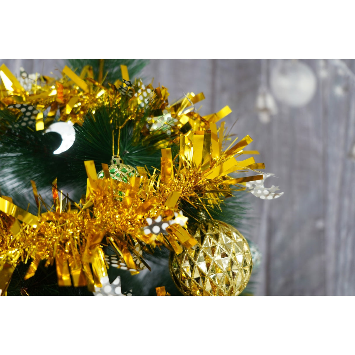 Beteala Craciun, Flippy, auriu, marimea: 2 m x 9 cm x 9 cm material:folie PVC, interior/exterior - vivimall.ro