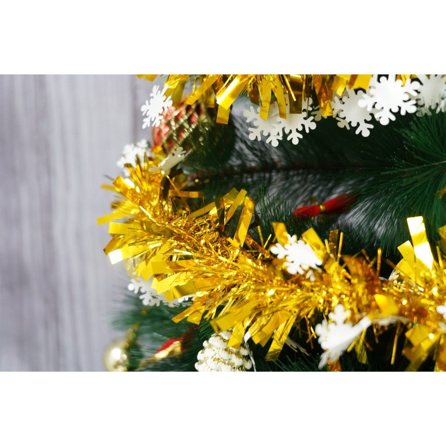 Beteala Craciun, Flippy, auriu, marimea: 2 m x 9 cm x 9 cm material:folie PVC, interior/exterior - vivimall.ro