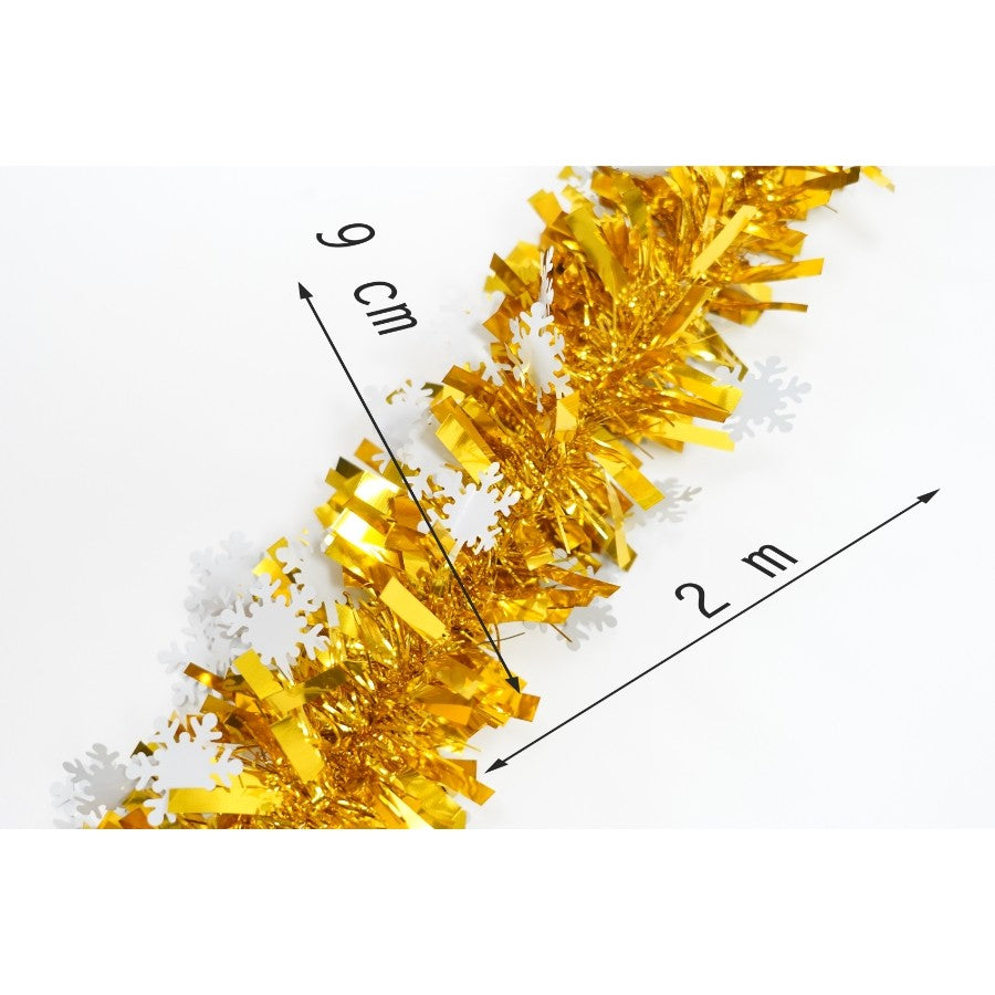 Beteala Craciun, Flippy, auriu, marimea: 2 m x 9 cm x 9 cm material:folie PVC, interior/exterior - vivimall.ro